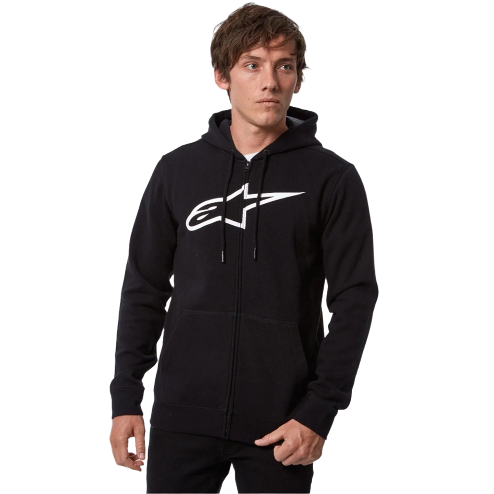Реглан Alpinestars AGELESS ZIP HOODIE V3 BLACK/WHITE