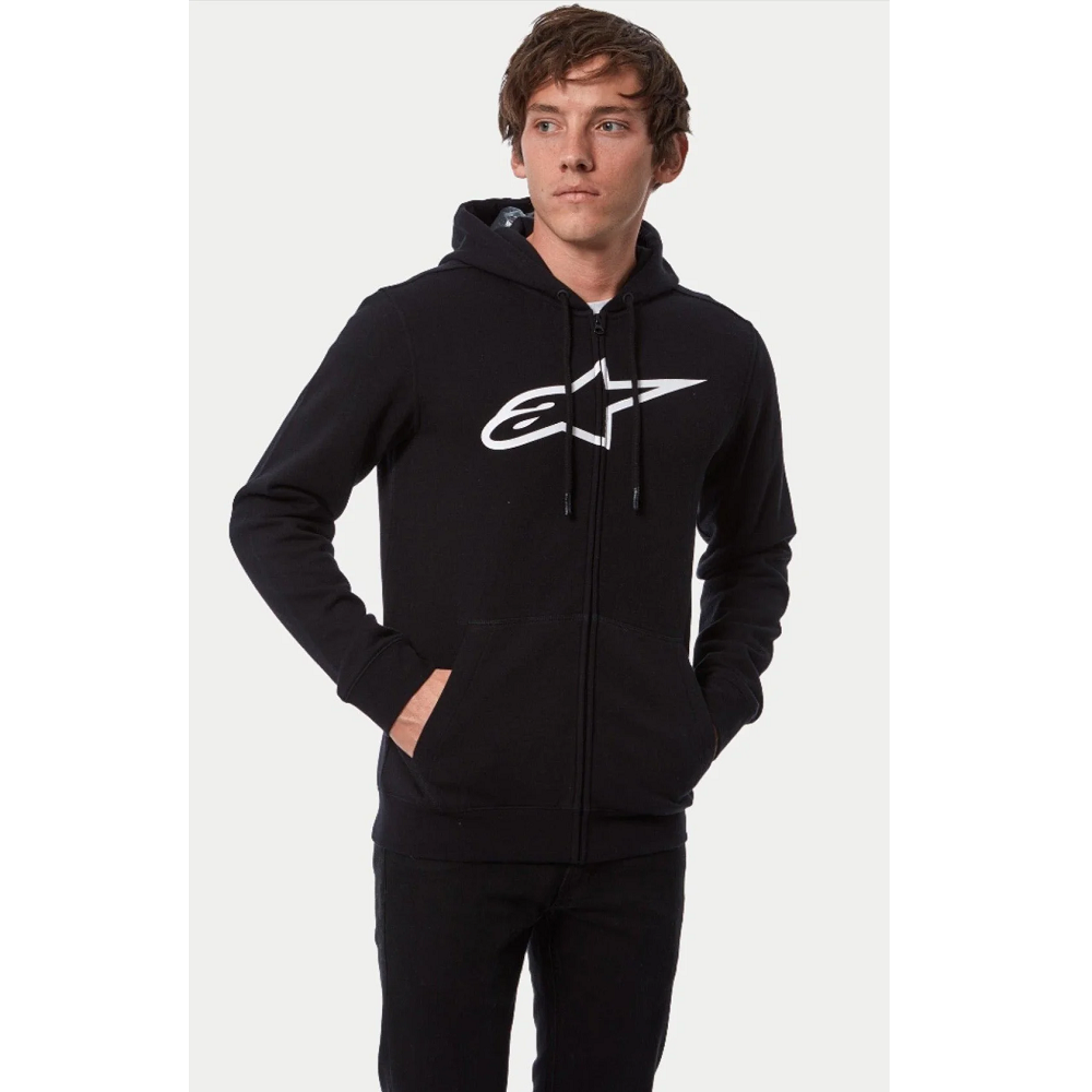 Реглан Alpinestars AGELESS ZIP HOODIE V3 BLACK/WHITE