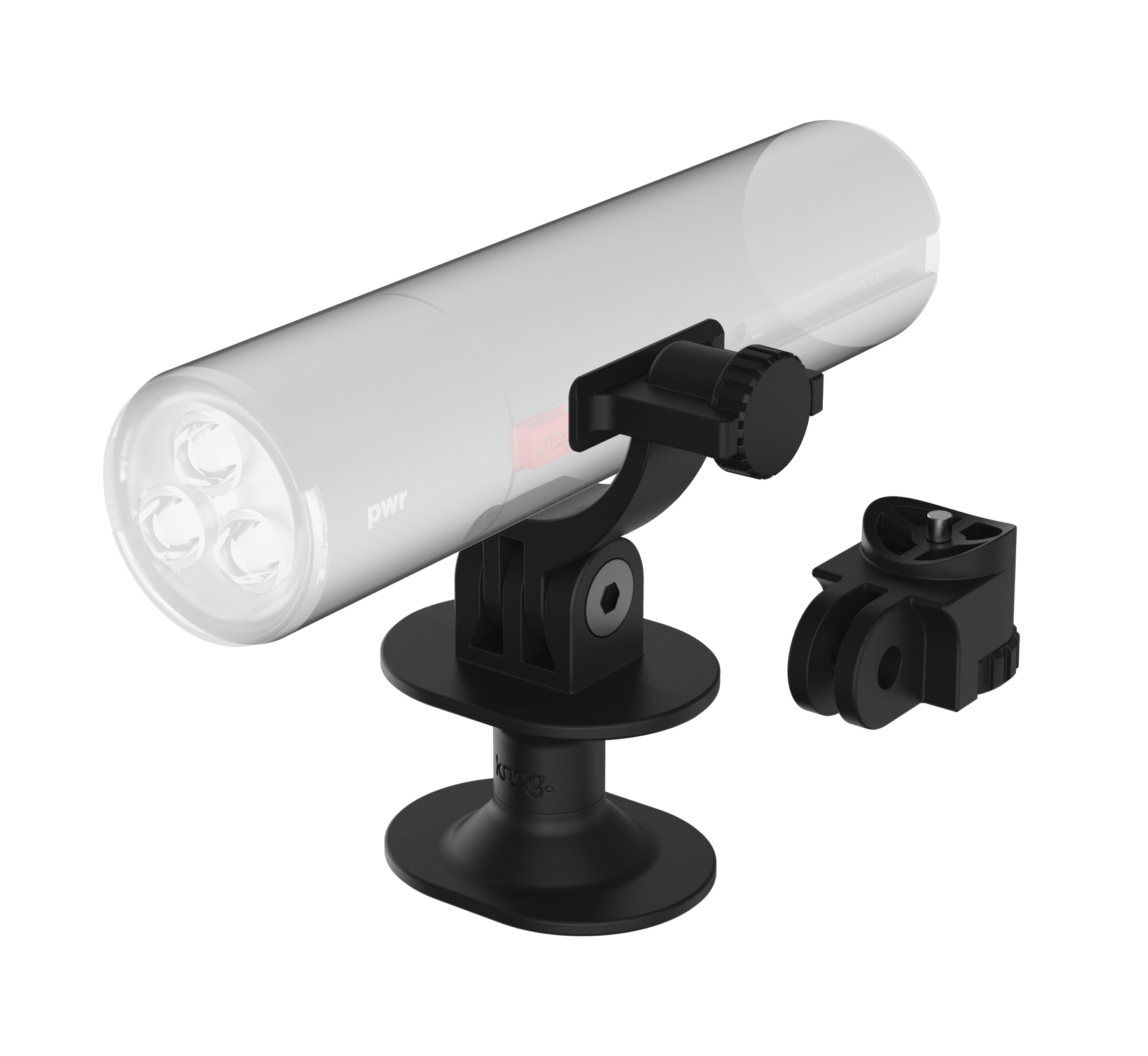 Комплект фара + набір кріплень Knog PWR Mountain Kit 2000 Lumens POWERBANK