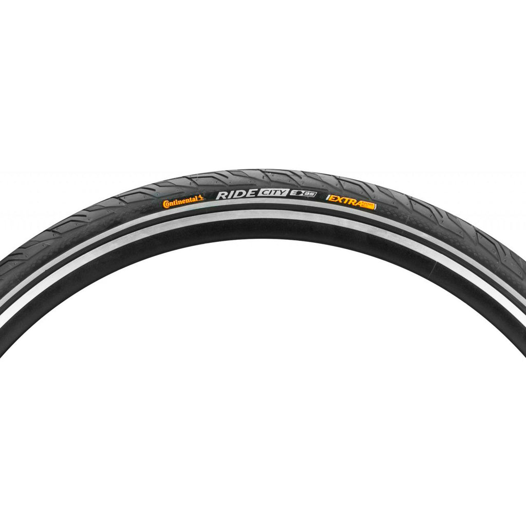 Покришка Continental Ride City, 28 " | 700 x 35C | 28 x 1 3/8 x 1 5/8, Чорна, не складна, світловідбиваюча