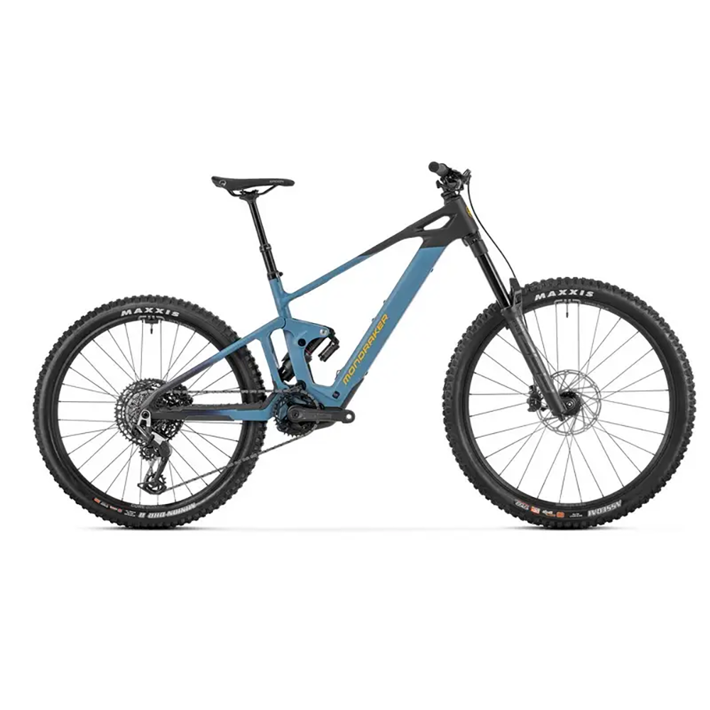 Електровелосипед MONDRAKER DUNE R Carbon 29/27.5'' 170mm, 400Wh Bosch SX, Blue/Yellow, L