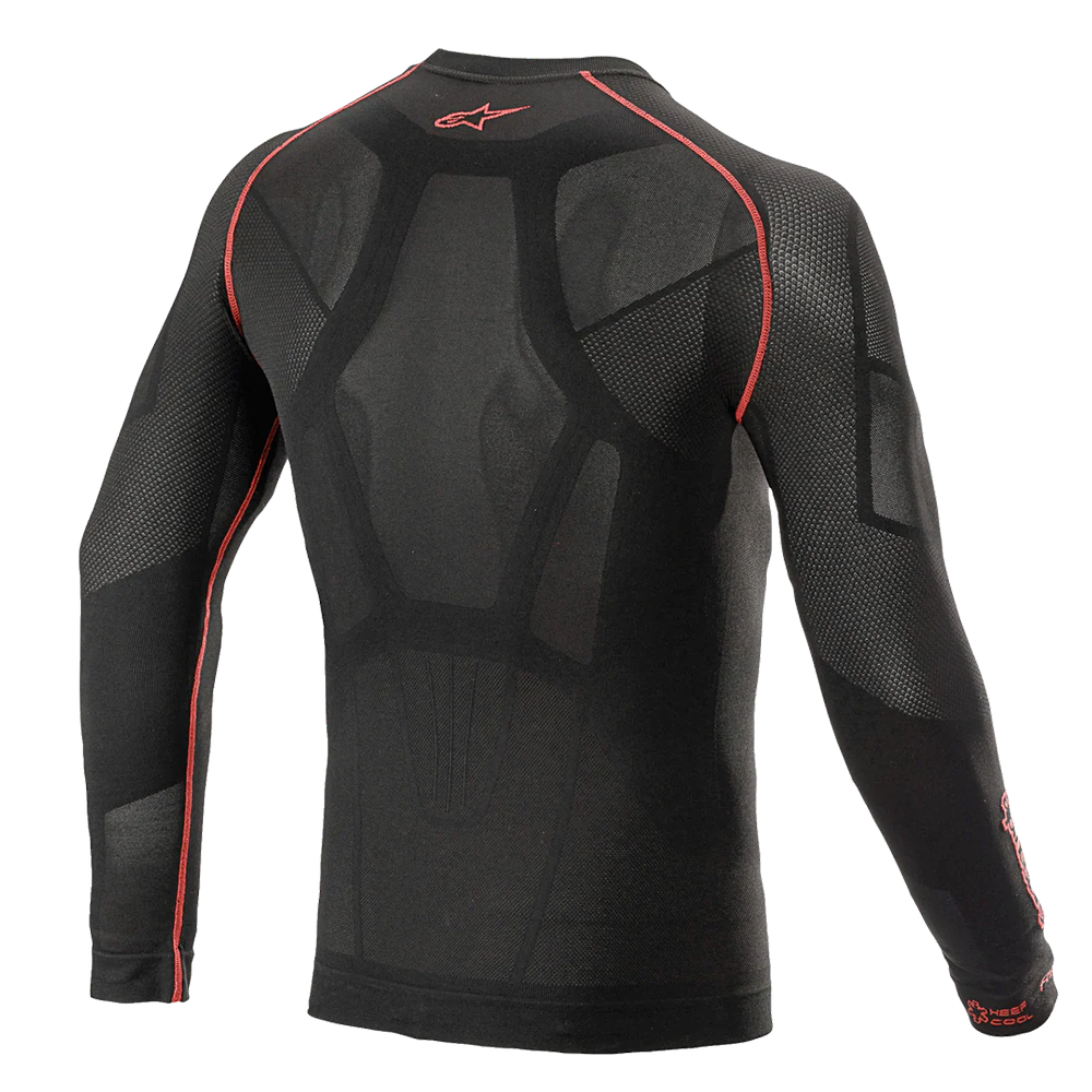 Alpinestars RIDE TECH V2 TOP LONG SLEEVE SUMMER BLACK RED, M/L