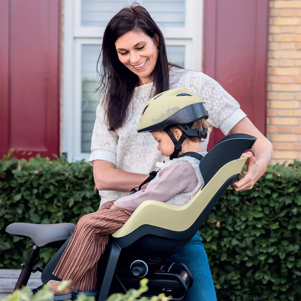 Дитяче велокрісло Bobike GO Carriers RS Reclining System - rear bicycle seat for rack Urban Black