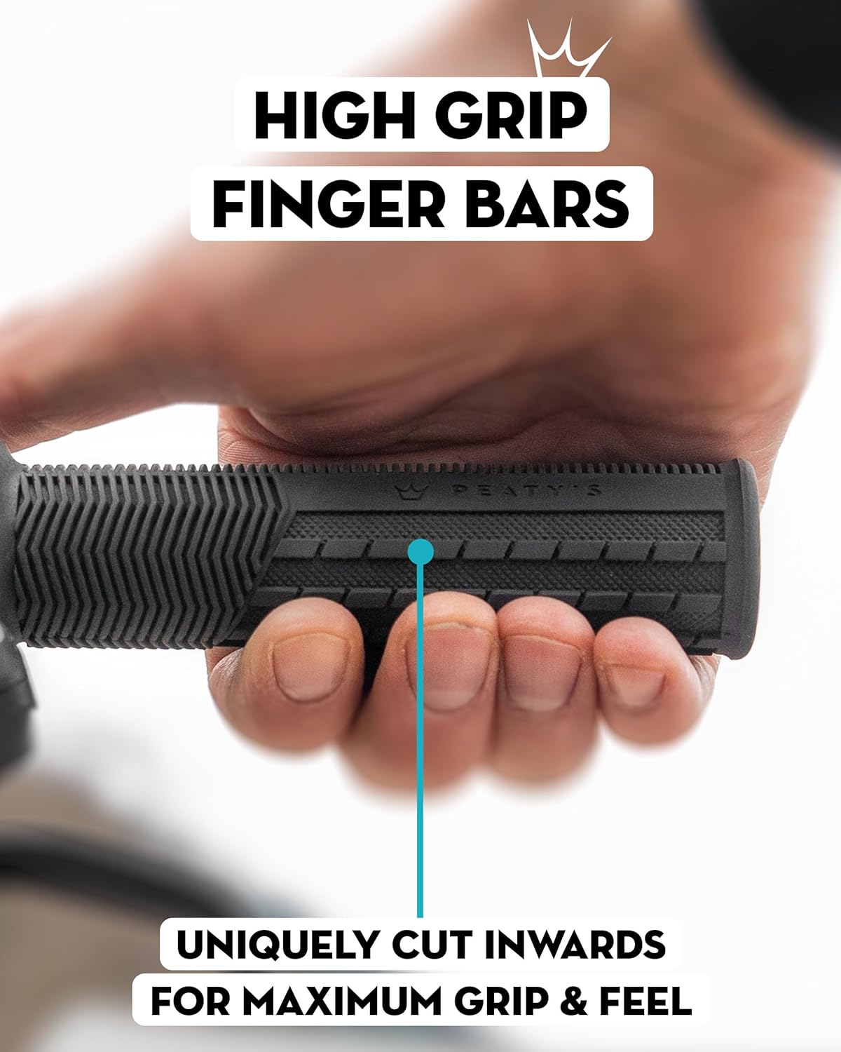 Грипси Peaty's Monarch Grip, Thick 32>34mm, Knurl Race Control