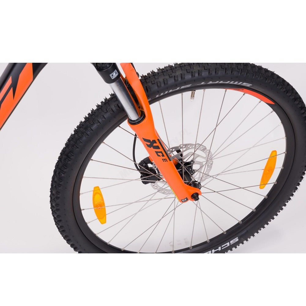 Велосипед KTM CHICAGO 272 27.5 " рама M / 43, чорний матовий (Помаранчевий), 2022