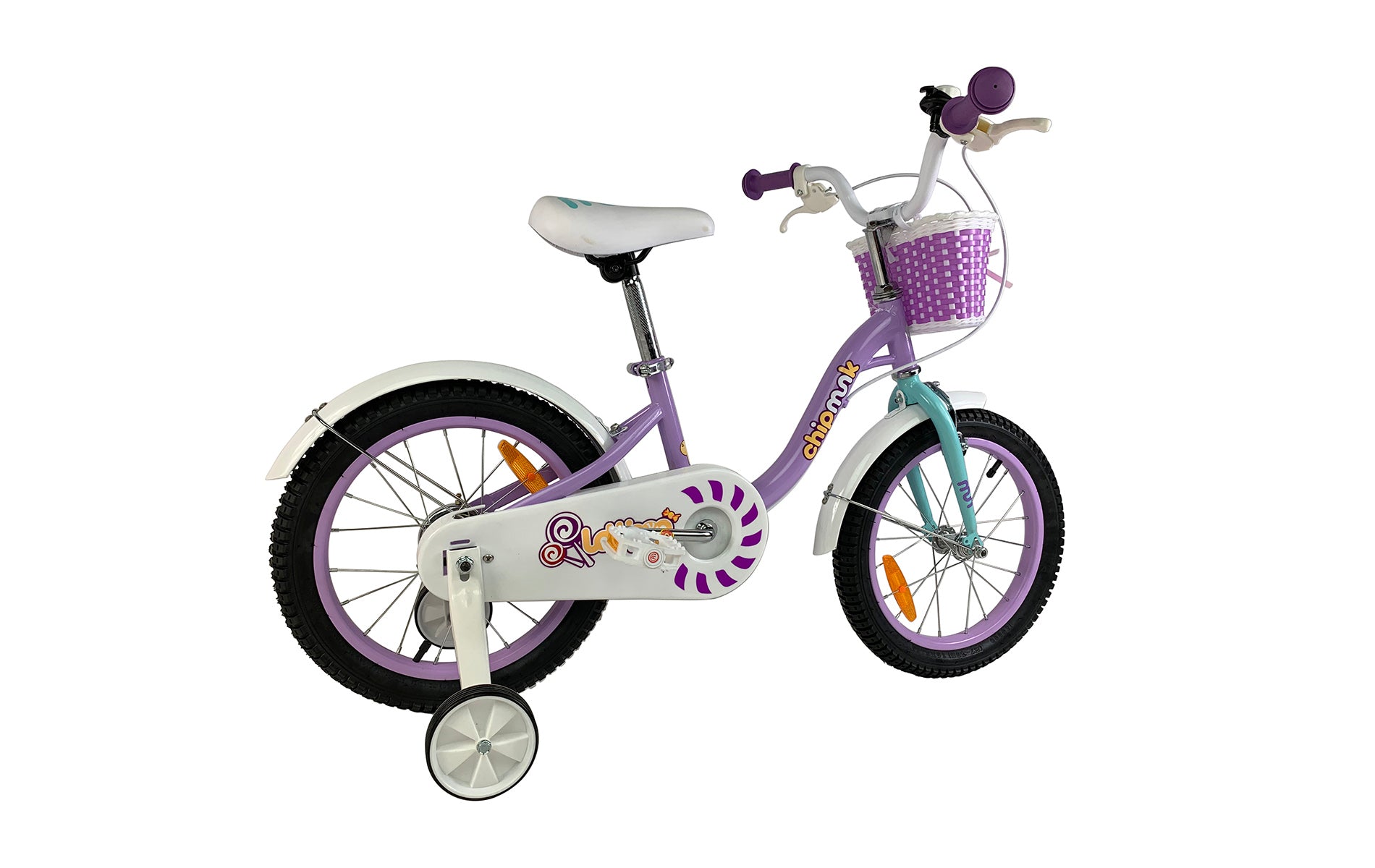 Велосипед дитячий RoyalBaby Chipmunk MM Girls 16", OFFICIAL UA, фіолетовий