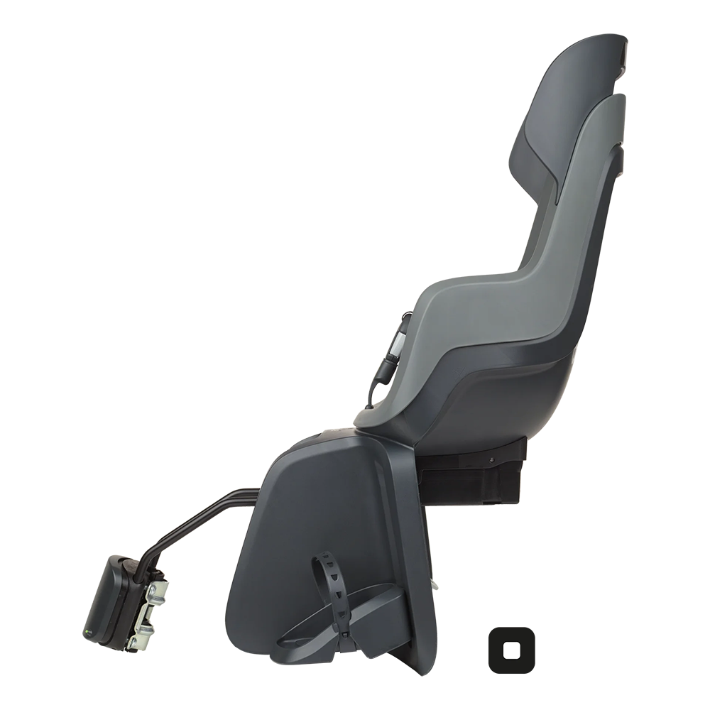 Дитяче велокрісло  Bobike GO Frames RS Reclining System - rear bicycle seat for frame Macaron grey