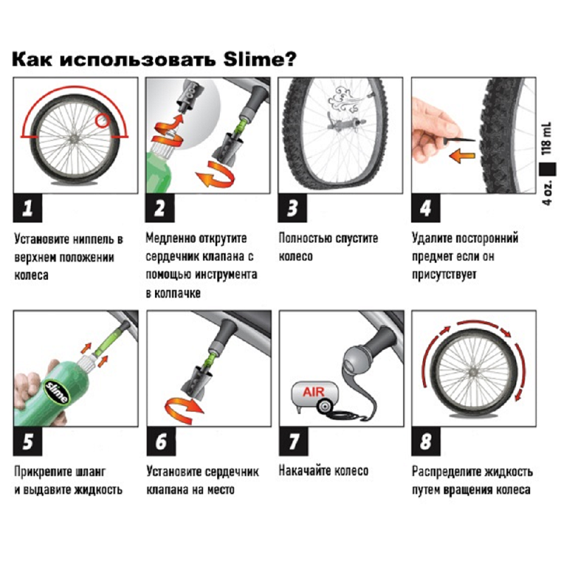 Антіпрокольна рідина для камер Slime