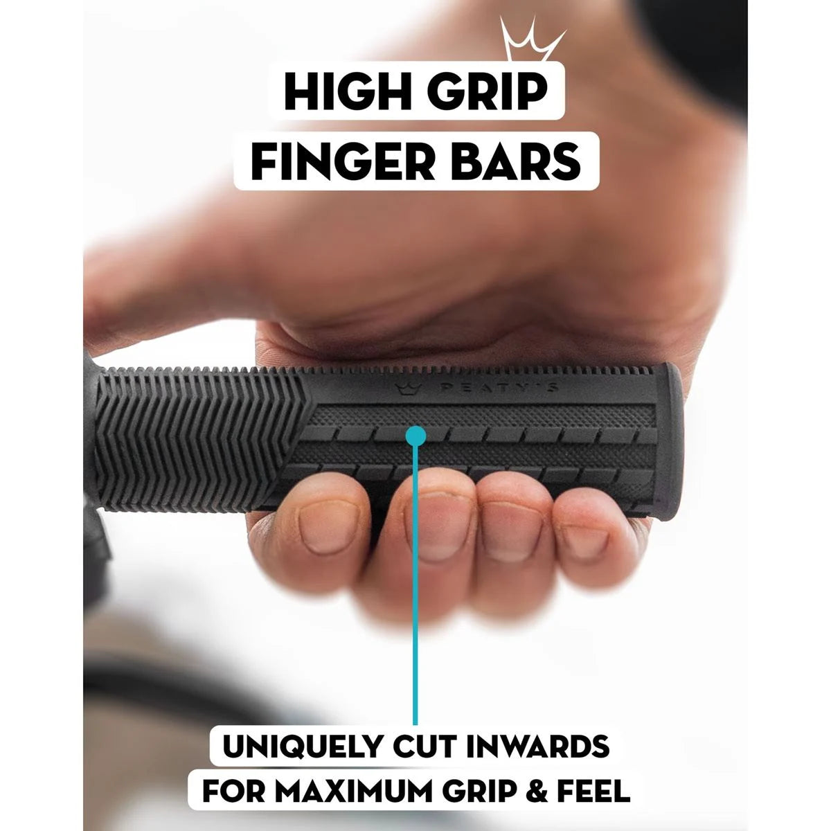 Грипси Peaty's Monarch Grip, Thick 32>34mm, Mushroom Trail Comfort