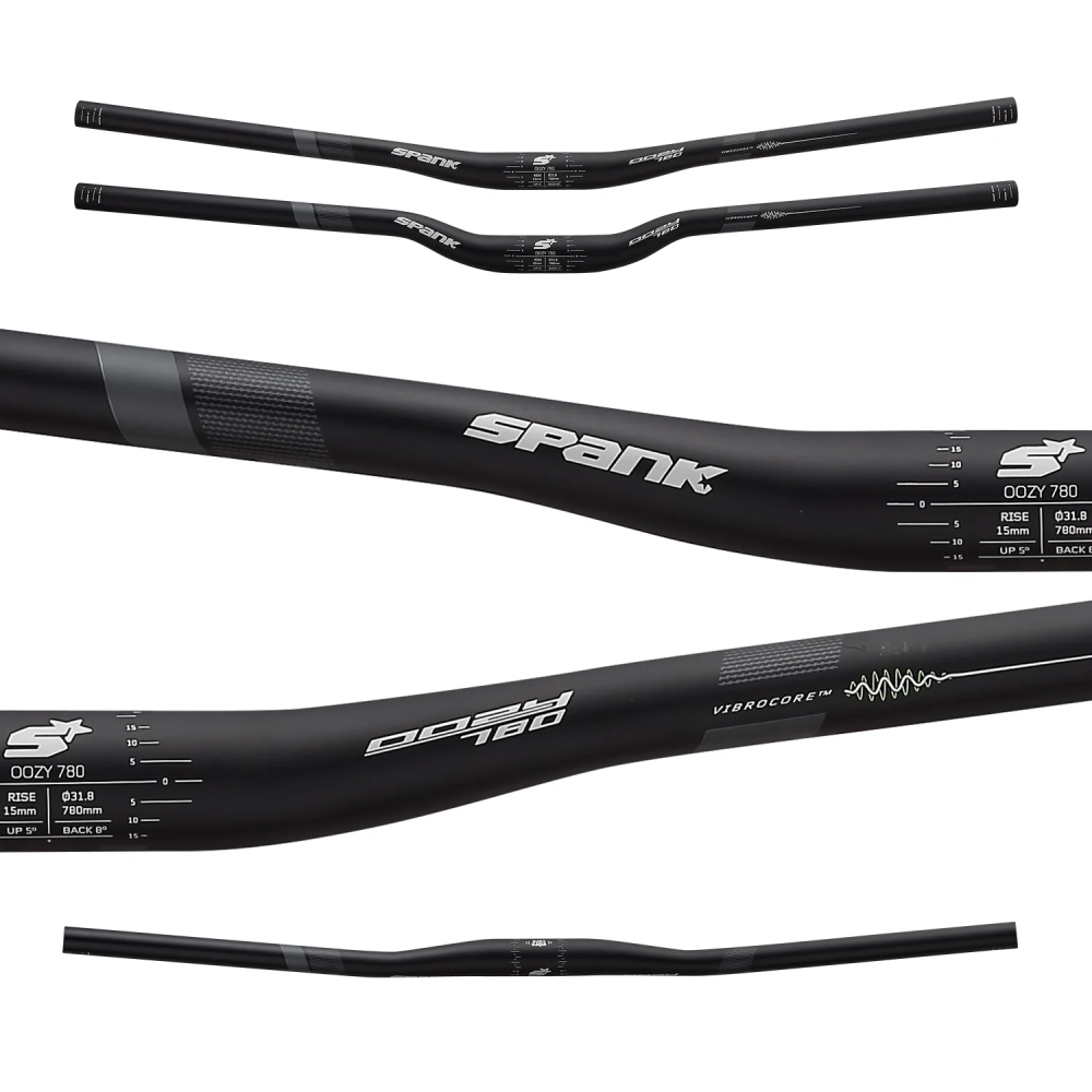 Руль SPANK OOZY 780 Vibrocore™, 25R Black Grey