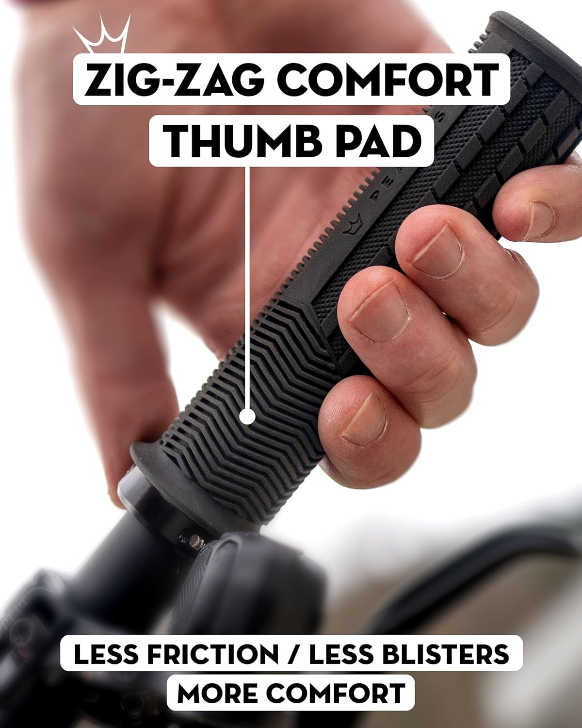 Грипси Peaty's Monarch Grip, Thick 32>34mm, Knurl Race Control