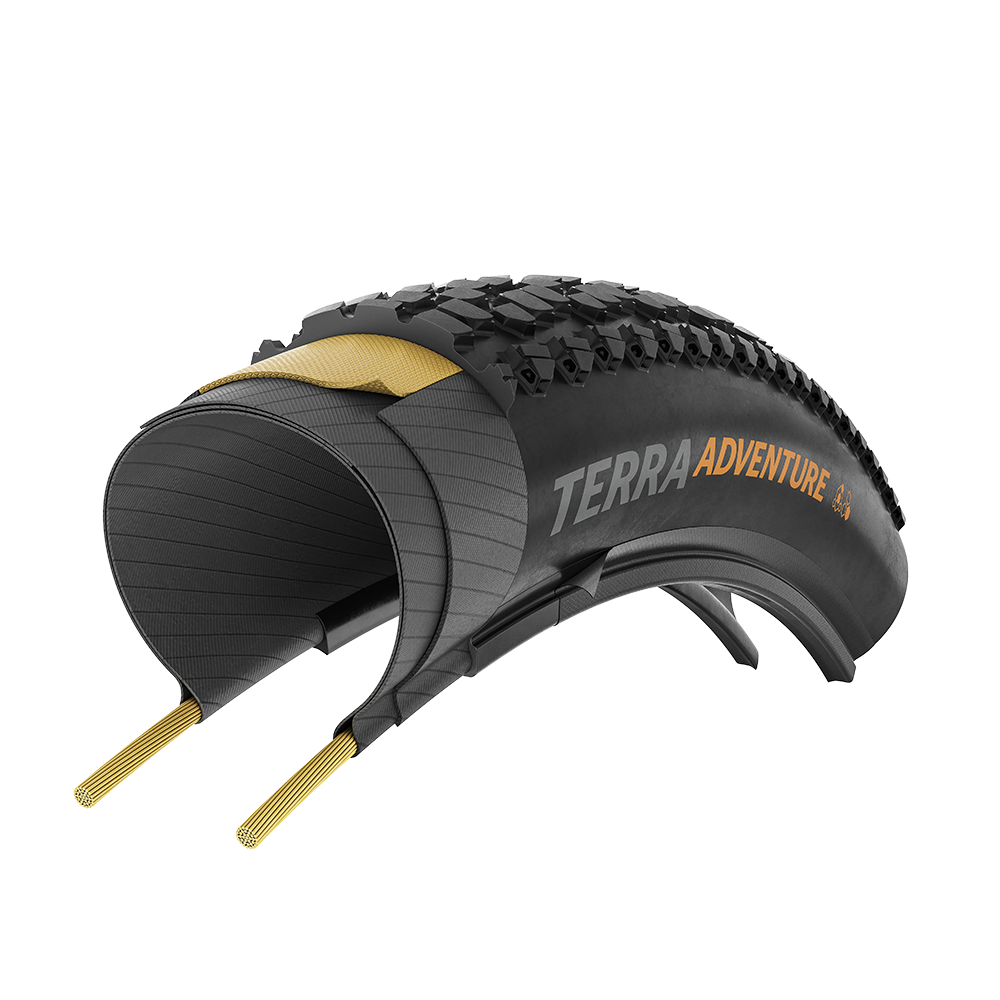 Покришка безкамерна Continental Terra Adventure Trail Grip 28" | 28 X 1.75 | 700 X 45C чорна складна graphit-reflex skin
