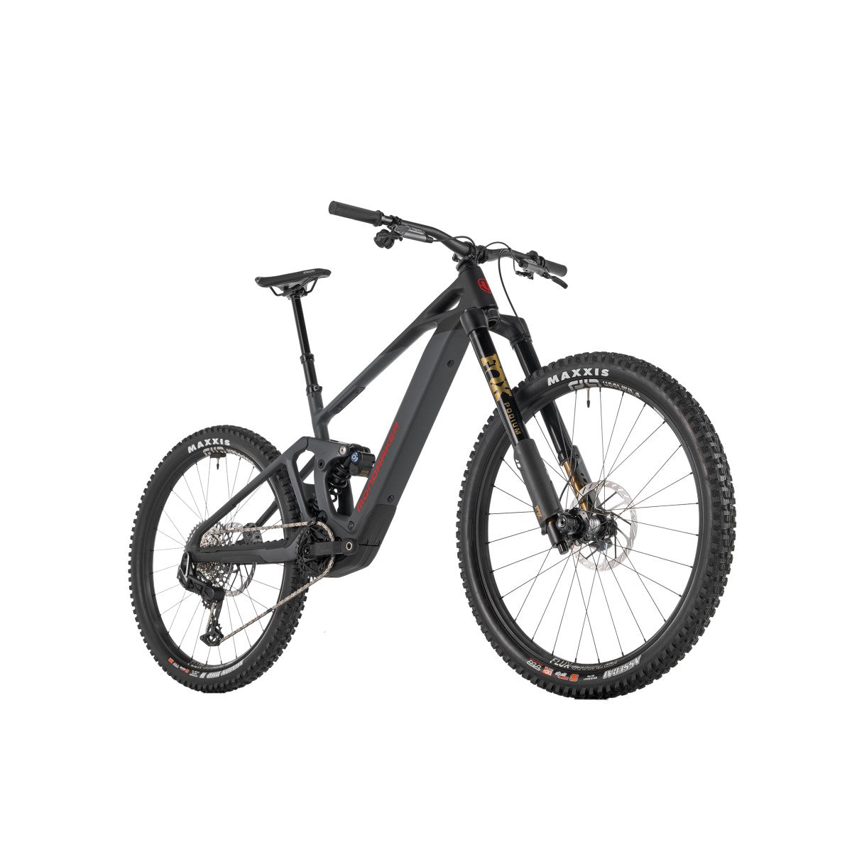 Електровелосипед MONDRAKER DUNE RR Carbon 29/27.5'' 170mm, 400Wh Bosch SX, Black/Grey/Red, L
