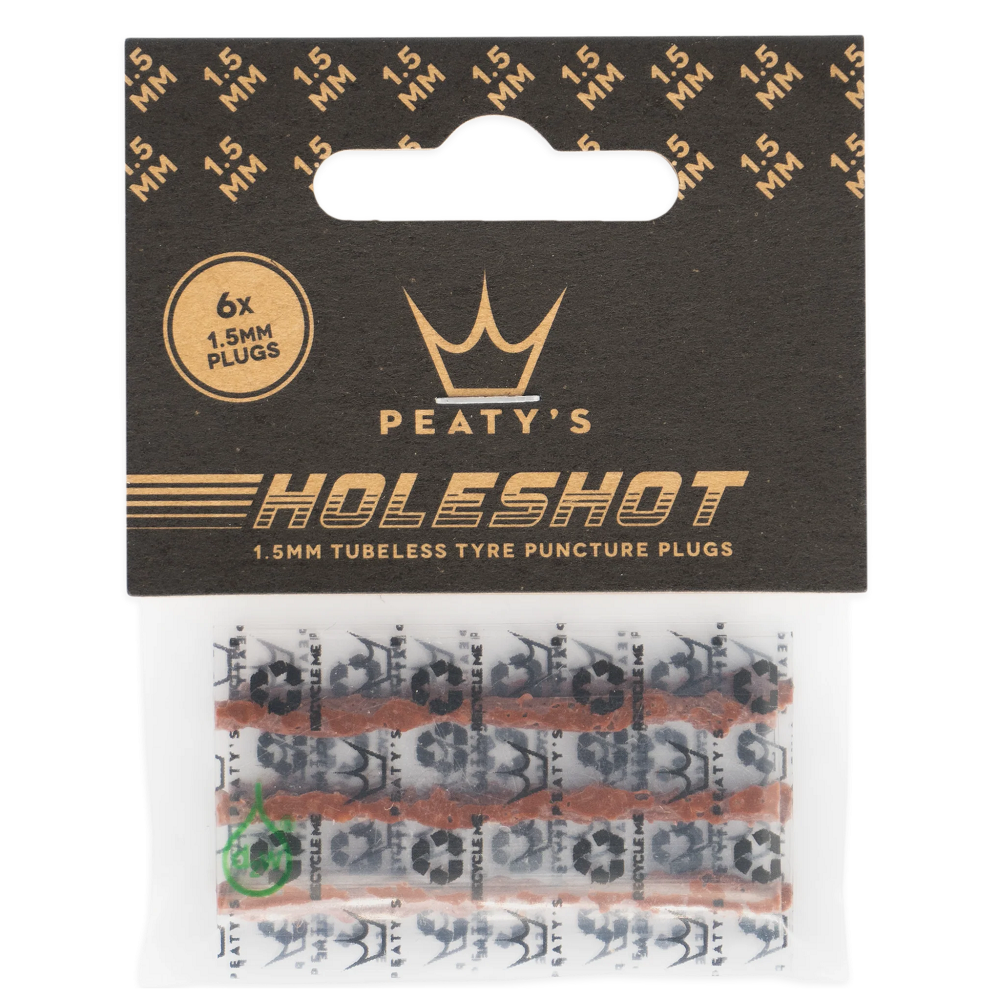 Джгут для безкамерки Peaty's Holeshot Tubeless Puncture Plugger Refill Pack, 6x 1.5mm