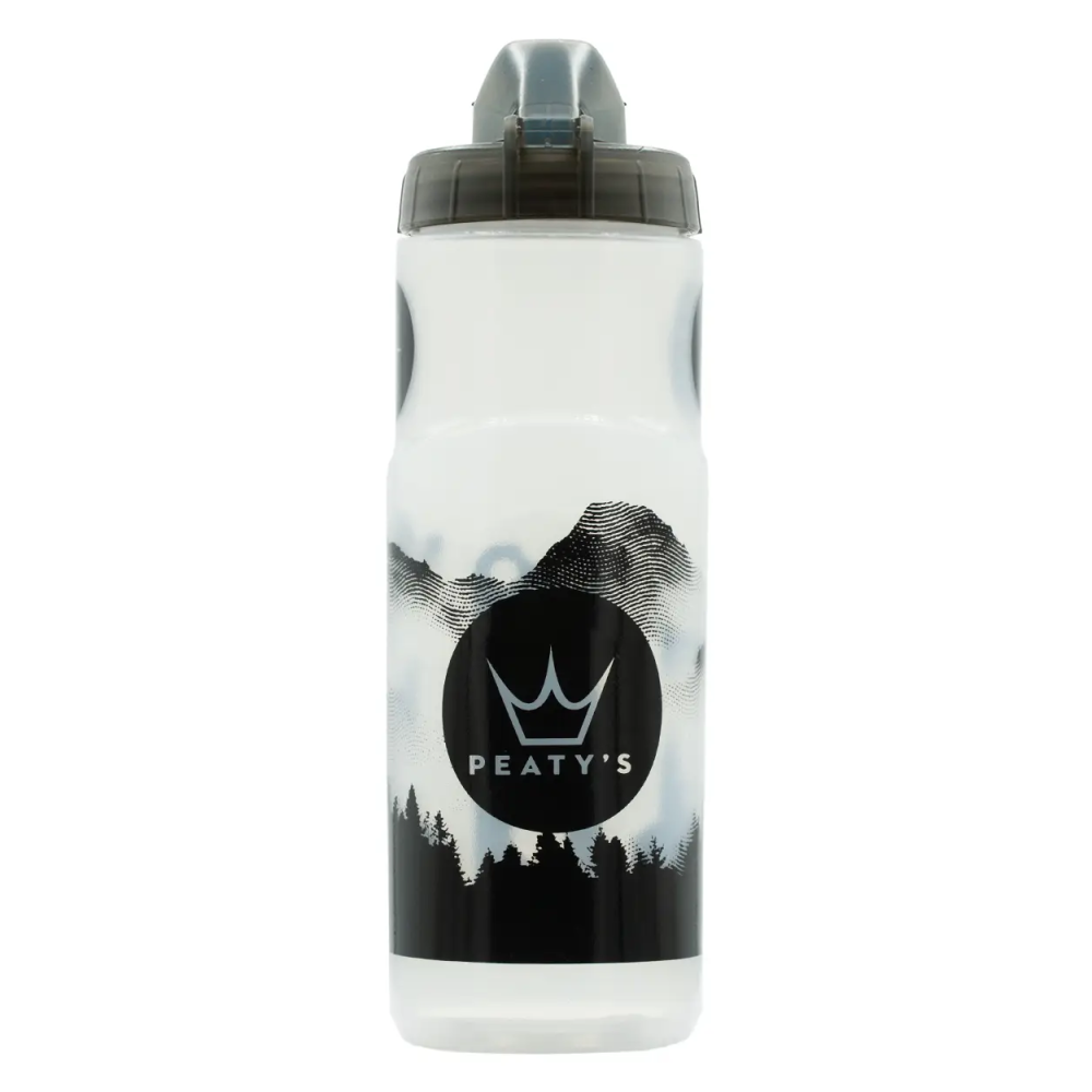 Фляга Peaty's x Fidlock Lockin Bottle, Mountains / Clear, 450ml