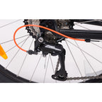 Велосипед KTM CHICAGO 272 27.5 " рама M / 43, чорний матовий (Помаранчевий), 2022