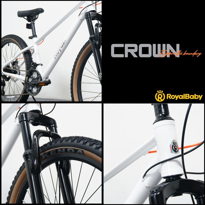 Велосипед дитячий RoyalBaby 26" JUNIOR MTB ALLOY 21 SPEED, OFFICIAL UA, White