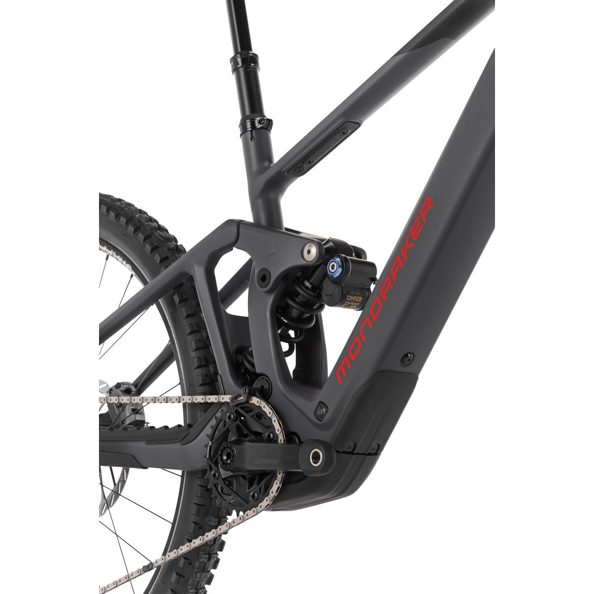 Електровелосипед MONDRAKER DUNE RR Carbon 29/27.5'' 170mm, 400Wh Bosch SX, Black/Grey/Red, L