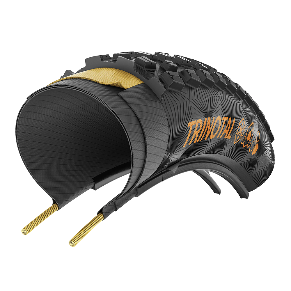 Покришка безкамерна Continental Trinotal Trail Grip 29" | 29 X 2.20 чорна складна skin