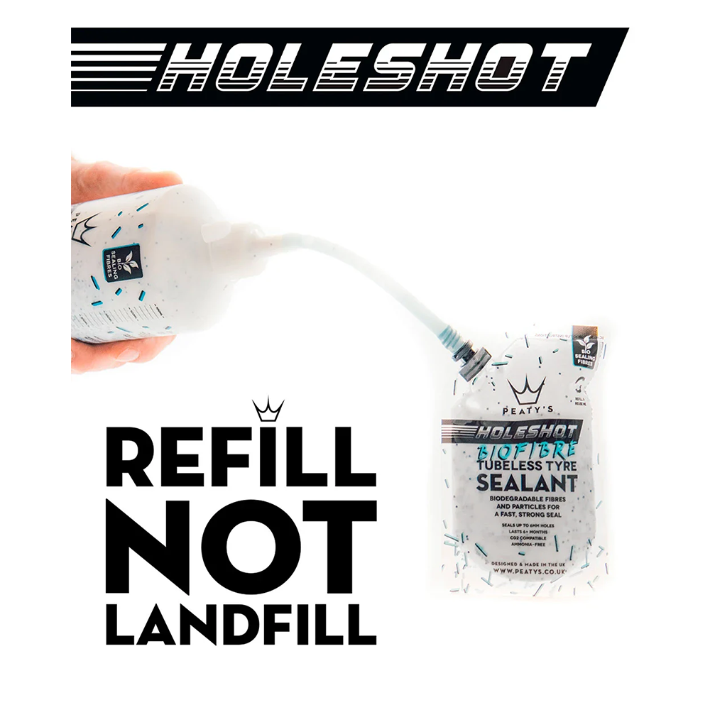 Герметик безкамерний Peaty's Holeshot BioFibre Tubeless Tyre Sealant