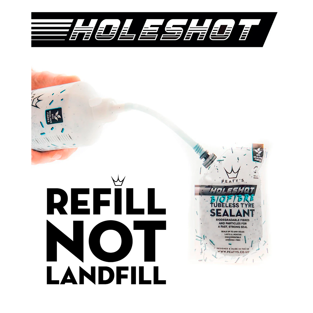 Герметик безкамерний Peaty's Holeshot BioFibre Tubeless Tyre Sealant
