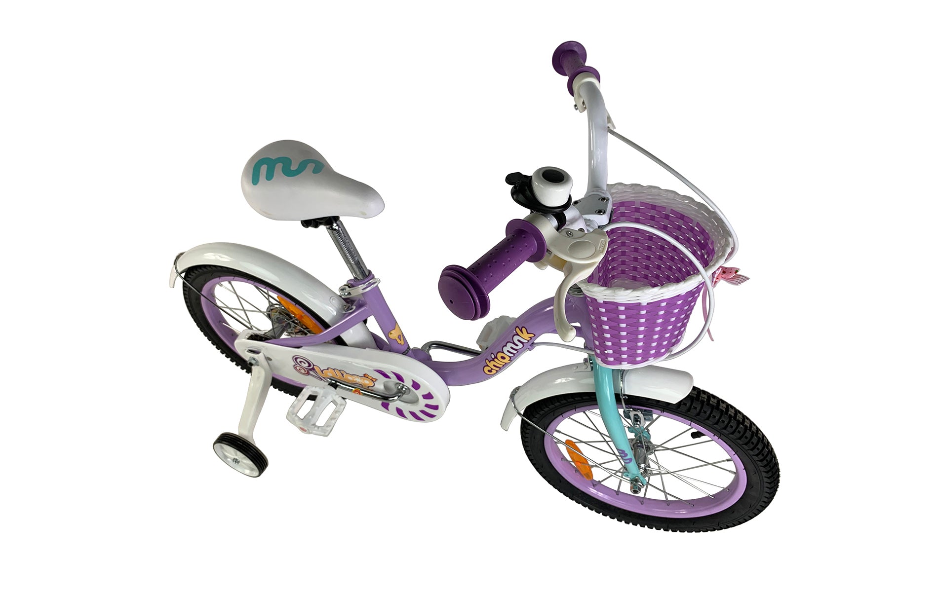 Велосипед дитячий RoyalBaby Chipmunk MM Girls 18", OFFICIAL UA, фіолетовий