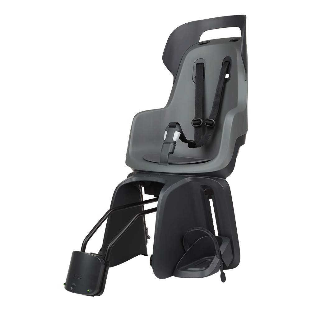 Дитяче велокрісло  Bobike GO Frames RS Reclining System - rear bicycle seat for frame Macaron grey