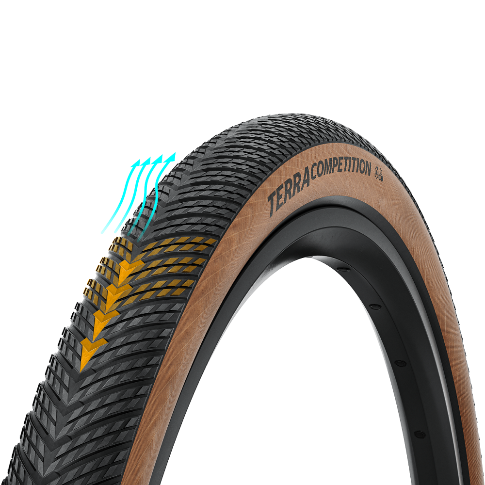 Покришка безкамерна Continental Terra Competition Race Rapid 28" | 28 X 1.75 | 700 X 45C чорна складна skin