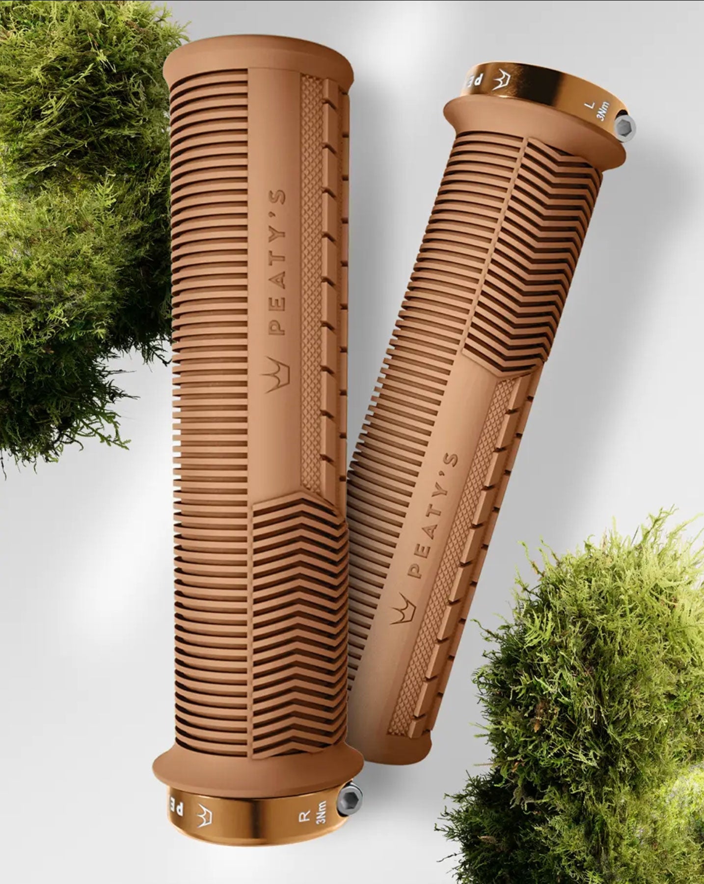 Грипси Peaty's Monarch Grip, Thick 32>34mm, Mushroom Trail Comfort