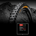 Покришка безкамерна Continental Der Baron Projekt 27.5 " x2. 6, чорна, складна, ProTection Apex, Skin