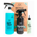 Набір для мийки Peaty's Gift Pack, Wash Degrease Lubricate Dry, шампунь 500ml / дегризер 500ml / мастило ланцюга 120ml, Dry