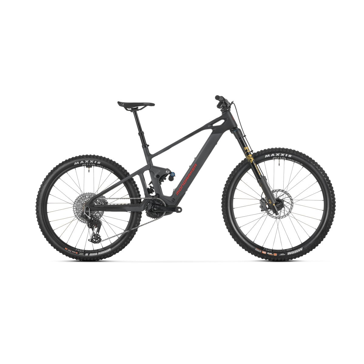 Електровелосипед MONDRAKER DUNE RR Carbon 29/27.5'' 170mm, 400Wh Bosch SX, Black/Grey/Red, L