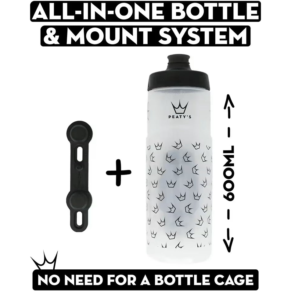 Фляга Peaty's x Fidlock Lockin Bottle, Mountains / Clear