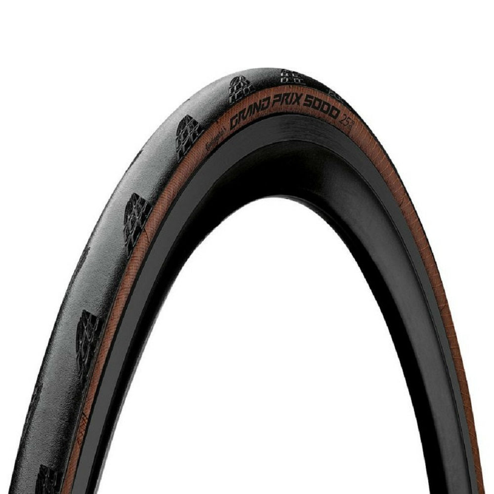 Покришка  Continental Grand Prix 5000 28" | 700 x 28C черная/коричневая foldable skin